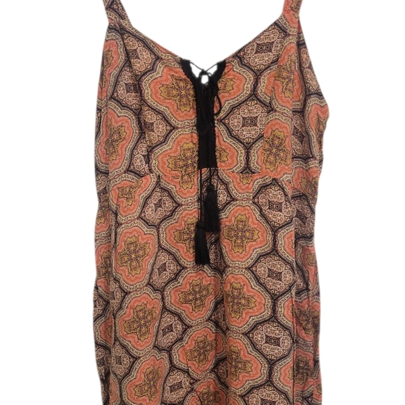 Bohemian Print Sleeveless Dress - Picture 2 of 2